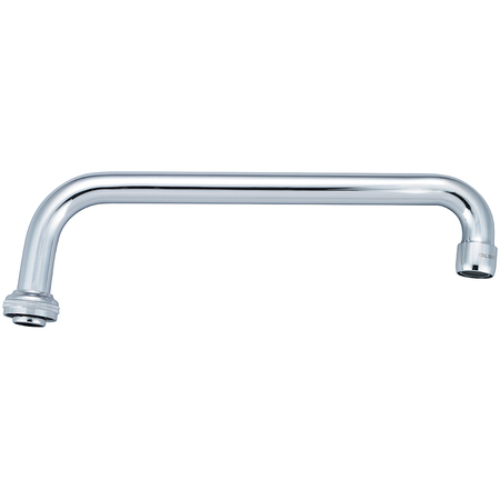 CENTRAL BRASS 10" Swivel Tube Spout With Aerator, Polished Chrome SU-363-JA